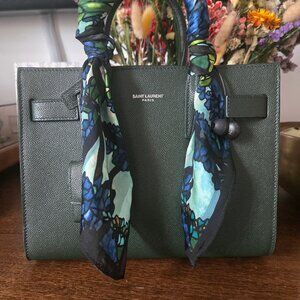 Saint Laurent Sac de Jour in Grained Leather - Nano - Green (read description)